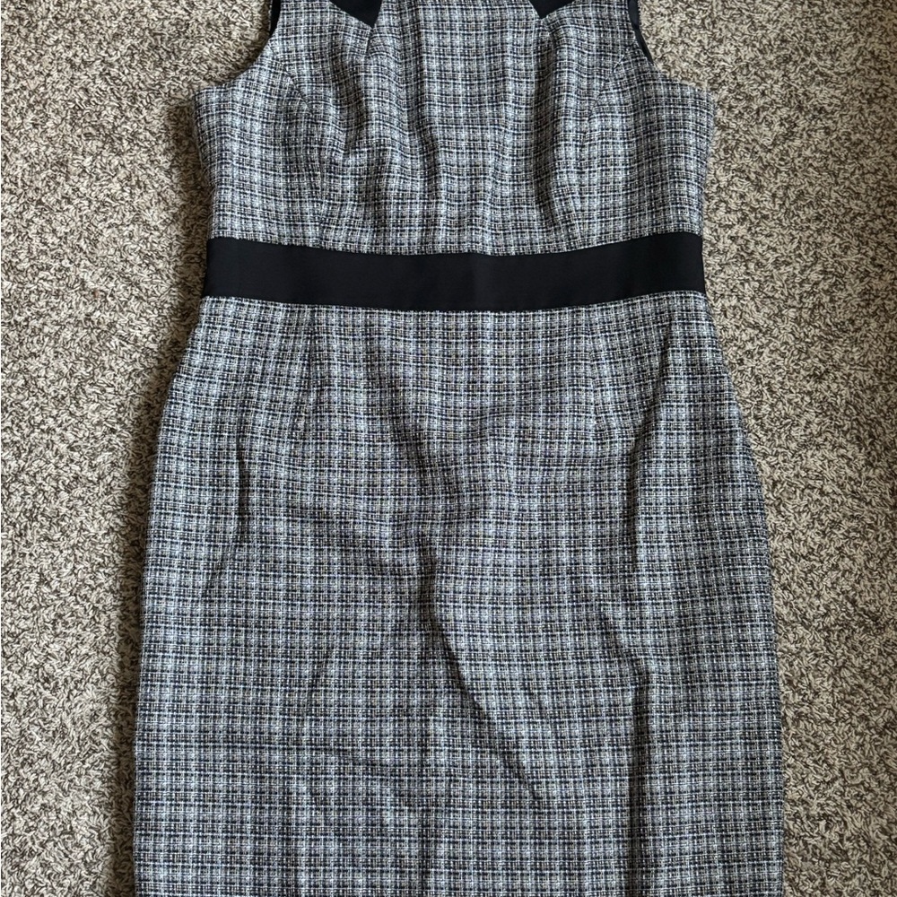EUC 9 & Co Sleeveless Dress Woven Tweed Size 16